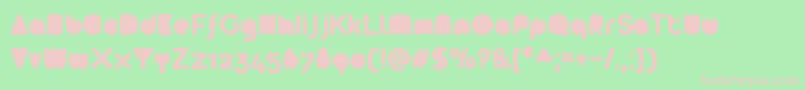 Arista2 ffy Font – Pink Fonts on Green Background