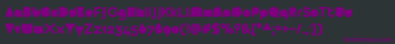 フォントArista2 ffy – 黒い背景に紫のフォント
