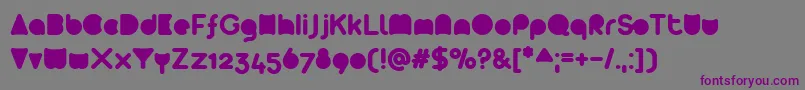 Шрифт Arista2 ffy – фиолетовые шрифты на сером фоне