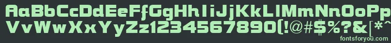En savoir plus sur la police BrockBold Police BrockBold – polices vertes sur fond noir