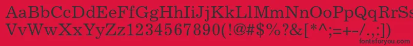 Excelsiorltstd Font – Black Fonts on Red Background