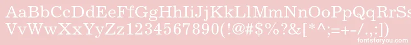 Excelsiorltstd Font – White Fonts on Pink Background
