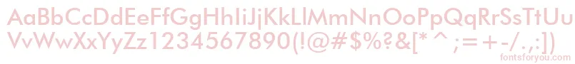 FuturaMediumBt Font – Pink Fonts on White Background