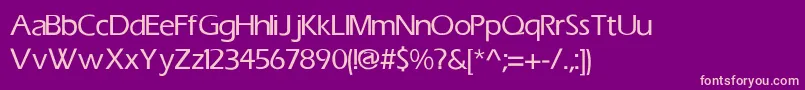 EricMedium Font – Pink Fonts on Purple Background