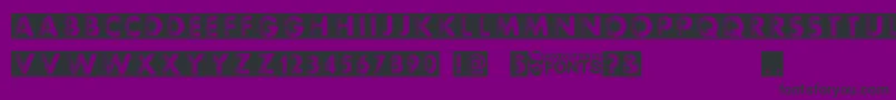 Шрифт Experimento – чёрные шрифты на фиолетовом фоне