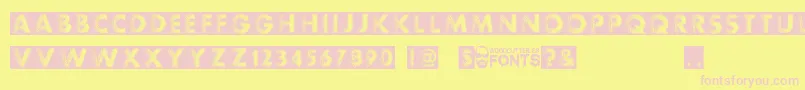 Experimento Font – Pink Fonts on Yellow Background