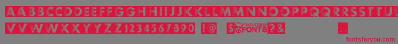 Experimento Font – Red Fonts on Gray Background