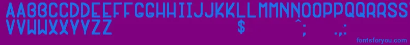 ExtragnaRaraSt Font – Blue Fonts on Purple Background