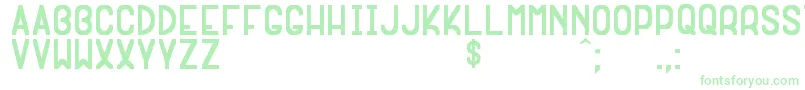 ExtragnaRaraSt Font – Green Fonts on White Background