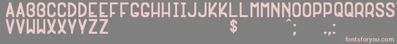 ExtragnaRaraSt Font – Pink Fonts on Gray Background