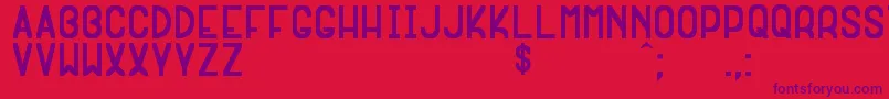 ExtragnaRaraSt Font – Purple Fonts on Red Background