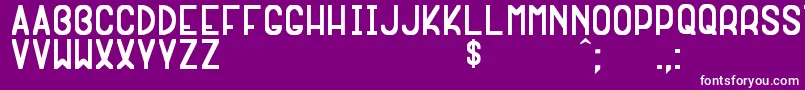 ExtragnaRaraSt Font – White Fonts on Purple Background