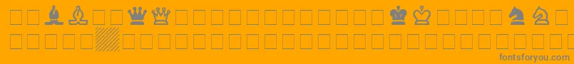 ChessSsi Font – Gray Fonts on Orange Background