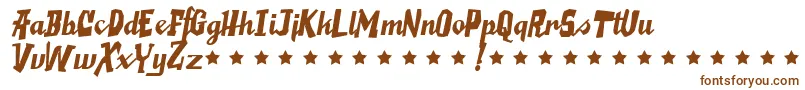 Saucymillionaire Font – Brown Fonts on White Background