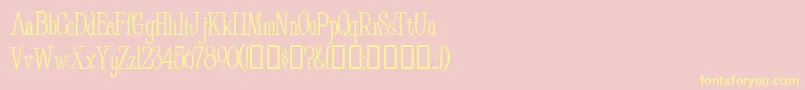 BudEasyMedium Font – Yellow Fonts on Pink Background