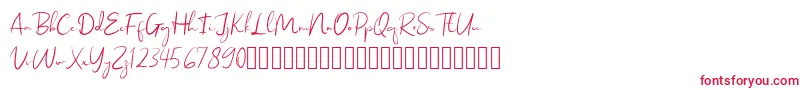 SweetYell Font – Red Fonts on White Background