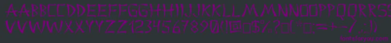 Chinac Font – Purple Fonts on Black Background