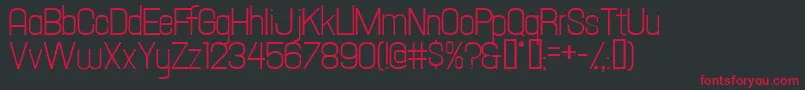 HallandaleTextJl Font – Red Fonts on Black Background