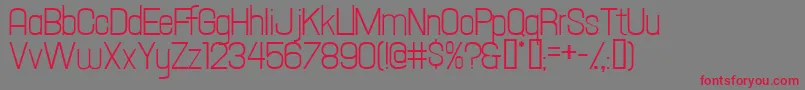 HallandaleTextJl Font – Red Fonts on Gray Background