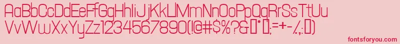 HallandaleTextJl Font – Red Fonts on Pink Background