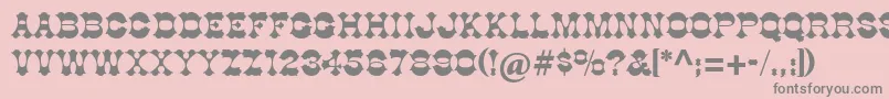 Cottonwoodstd Font – Gray Fonts on Pink Background