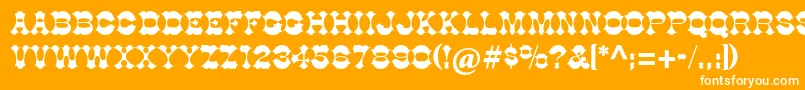 Cottonwoodstd Font – White Fonts on Orange Background