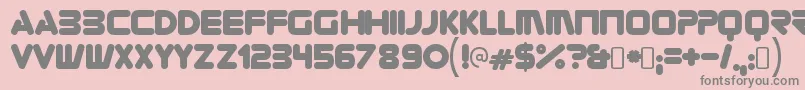 ZorqueRegular Font – Gray Fonts on Pink Background