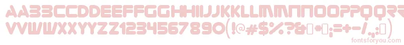 ZorqueRegular Font – Pink Fonts on White Background