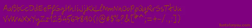 Carbax Font – Brown Fonts on Purple Background