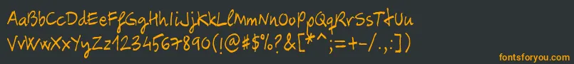 Carbax Font – Orange Fonts on Black Background