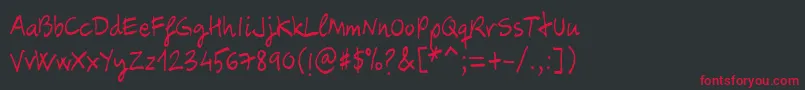 Carbax Font – Red Fonts on Black Background