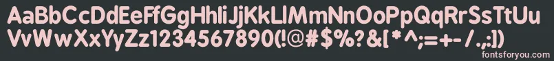 Bpreplaybold Font – Pink Fonts on Black Background