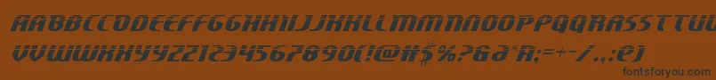 Centaurushalf Font – Black Fonts on Brown Background