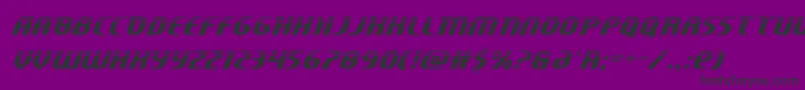 Centaurushalf-Schriftart – Schwarze Schriften auf violettem Hintergrund