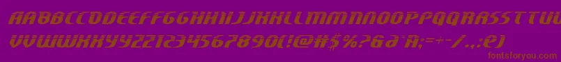 Centaurushalf Font – Brown Fonts on Purple Background