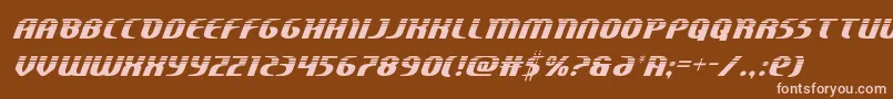 Centaurushalf Font – Pink Fonts on Brown Background