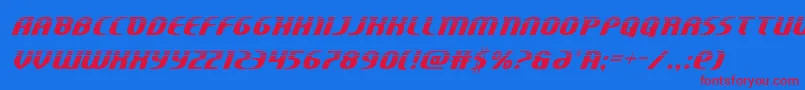 Centaurushalf Font – Red Fonts on Blue Background