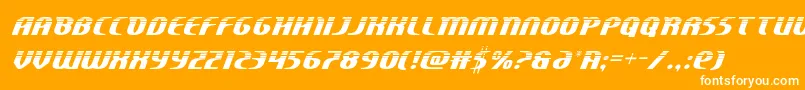Centaurushalf Font – White Fonts on Orange Background