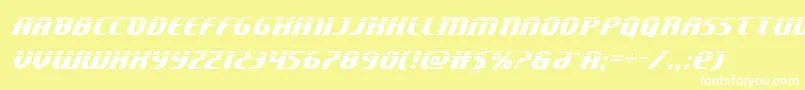 Centaurushalf Font – White Fonts on Yellow Background