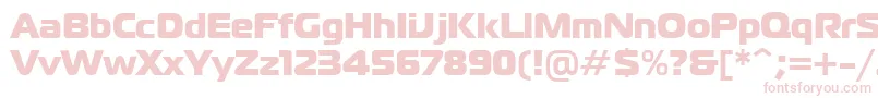 Ft40Roman Font – Pink Fonts on White Background