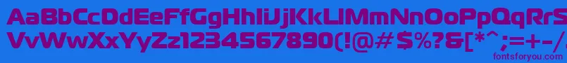 Шрифт Ft40Roman – фиолетовые шрифты на синем фоне