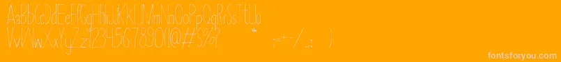 fuente Asbah – Fuentes Rosadas Sobre Fondo Naranja