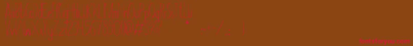 Asbah Font – Red Fonts on Brown Background