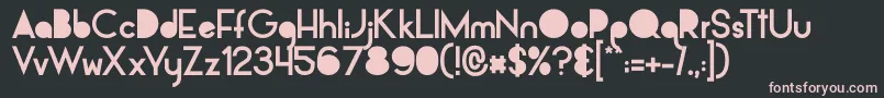 AlpacaSolidify Font – Pink Fonts on Black Background