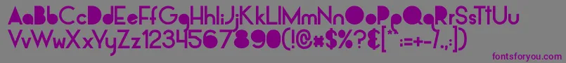 AlpacaSolidify Font – Purple Fonts on Gray Background