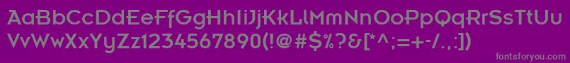 Fonte InsigniaLt – fontes cinzas em um fundo violeta