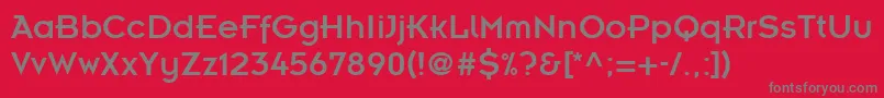 InsigniaLt Font – Gray Fonts on Red Background