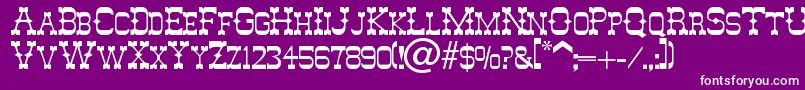 Adelita Font – White Fonts on Purple Background