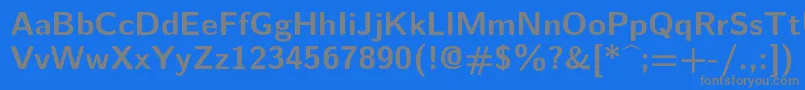 Подробнее о шрифте Lmsans10Bold Шрифт Lmsans10Bold – серые шрифты на синем фоне