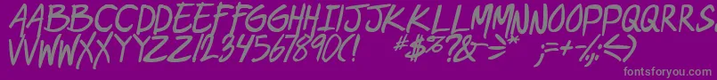 More about GeekriottbsBoldital Font GeekriottbsBoldital Font – Gray Fonts on Purple Background